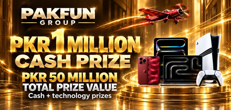 PAKFUN GROUP — PKR 1 million cash prize; PKR 50 million total prize value in cash and technology prizes.